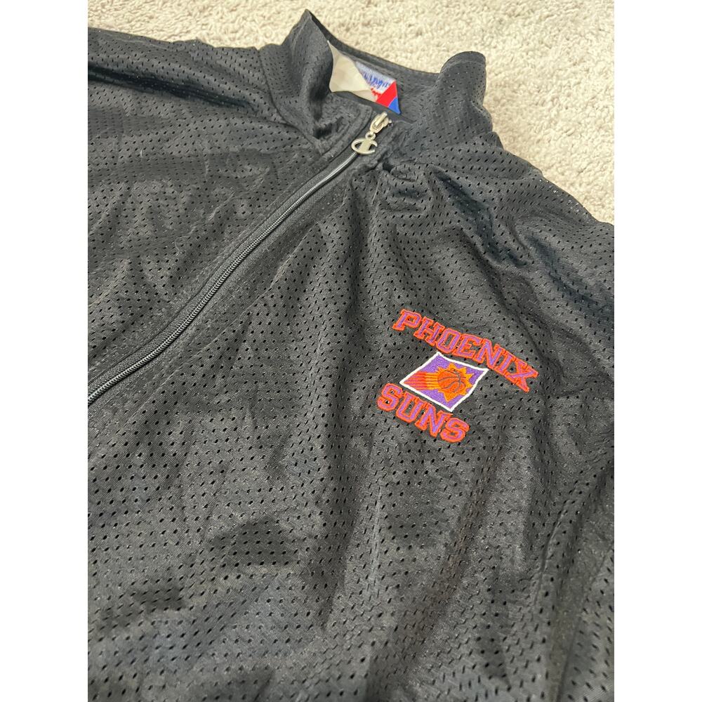 vintage champion black mesh Phoenix Suns 90s track jacket - Picture 2 of 6